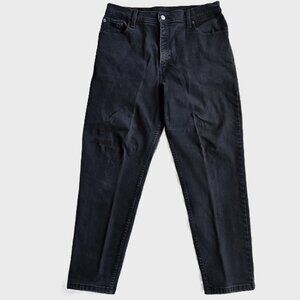 Levi's Vintage 550 Y2K Relaxed Fit Tapered Leg Mom Jeans Women's 14 Black